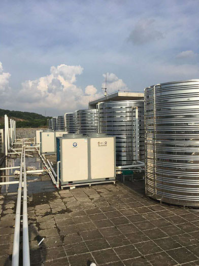纽恩泰空气能中央热水系统工程